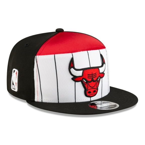 Men's New Era White/Black Chicago Bulls 2025 NBA Tip Off Split Panel 9FIFTY Snapback Hat