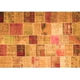 thumbnail image 1 of Ahgly Company Machine Washable Indoor Rectangle Patchwork Orange Transitional Area Rugs, 8' x 10', 1 of 1