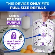 Zevo Indoor Fly Trap Full Size: Easy, Mess-Free Light Trap Catches & Kills Flying Insects, House Flies, Fruit Flies, Gnats, More (1 Plug in Device & 3 Cartridges)