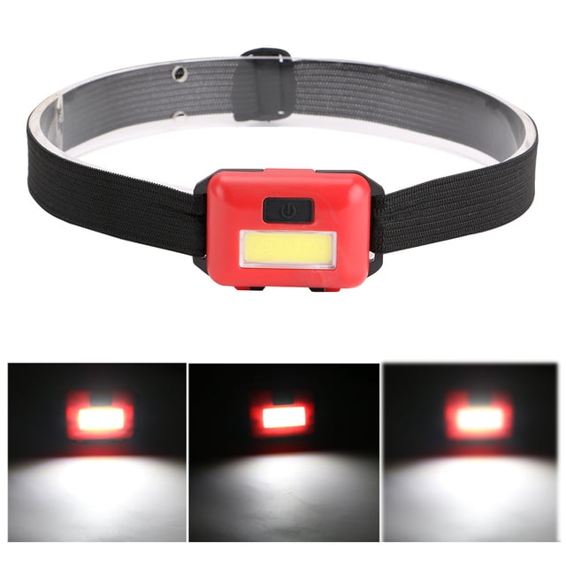 Torche Accessoires de Randonnée à Piles Lampes Frontales Multicolores Légères Fournitures de Camping Lampe Frontale LED Dispositif d'Éclairage Mini Lampes Frontales Rouges