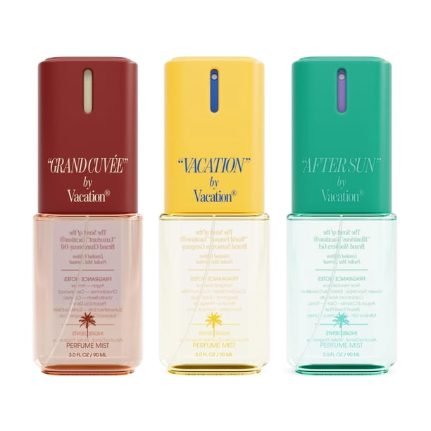 Set de spray corporal perfumado Vacation 3 x 90 ml para mujeres y hombres
