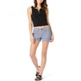 thumbnail image 5 of Juniors' Unionbay Delaney Stretch Twill Shorts Color: Black Size: 15, 5 of 5