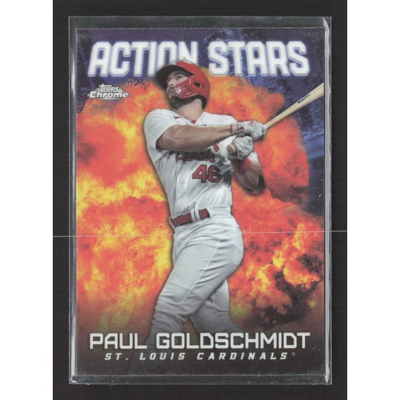 2023 Topps Chrome Action Stars Action Stars Paul Goldschmidt #ASC-22 St. Louis Cardinals Baseball Card