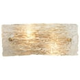 thumbnail image 2 of Jamie Young Co Swan Small Curved Glass/Steel Sconce in Clear Textured/Brass, 2 of 3
