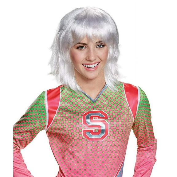 Disguise Zombies Addison Platinum White Halloween Costume Wig, for Child