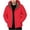 Red # Mens Jackets, variant on Goodtrade8 Mens Jackets with Hoods Fleece Hooded Waterproof Solid Color Windproof Long Sleeve Casual Warm Winter Mens Coats
