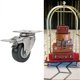 thumbnail image 4 of 2.5in Polypropylene Brake Universal Wheel 304 Stainless Steel Bracket Silent Caster Loading 55kg/121.3lb for Trolley, 4 of 4