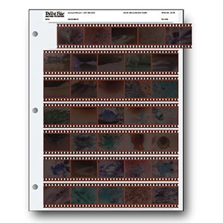 Print File 35mm Size Negative Pages Holds Seven Strips of Five Frames Pack of 25