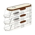 thumbnail image 1 of GROWTH TANK Egg Holder for Refrigerator Egg Rack Rolling Egg Container Storage Container for 3 Tiers, 1 of 9