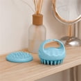 thumbnail image 4 of Silicona Scalp Massager Head Scrubber Exfoliating Cepillo Ducha Masaje Cabello Herramienta de crecimiento Mujer Belleza Salón Cuidado de la piel Accesorios Azul Speravity  HA047911-02B, 4 of 7