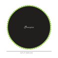 thumbnail image 2 of Soozier Tapis de Remplacement pour Trampoline Rond de 12 Pi, Tapis de Saut en PP Vert avec 72 Crochets en V et Outil à Ressort, Matériau Robuste Résistant aux UV pour les Loisirs Extérieurs dans la Cour Arrière, 2 of 7