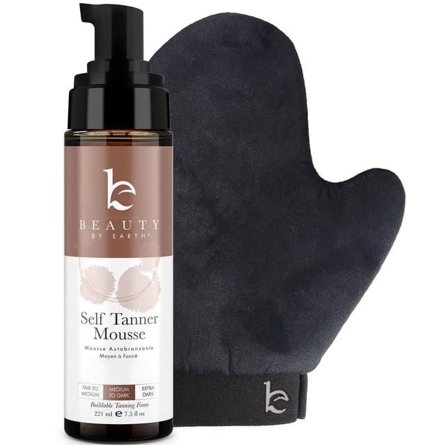 Kit de mousse autobronceadora Beauty by Earth