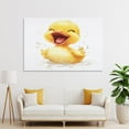thumbnail image 4 of Canvas Print Happy Duck Canvas Pictures Wall Art Christmas Decorations Canvas Wall Art for Bedroom 24x36inch for Bedroom Living Room Office Decor Unframed Wall Decor, 4 of 8