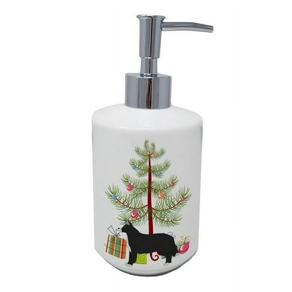7 x 3.5 in. Unisex Shollie No.1 Christmas Tree Ceramic Soap Dispenser