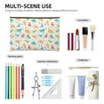 thumbnail image 4 of Cauagu Dinosaur for Tyvek Makeup Bag,Reusable Travel Cosmetic Bag Women Organizer Toiletry Bag Birthday,Gifts for Women Girlfriend Mom Teacher 6.5’’*8.9’’, 4 of 7