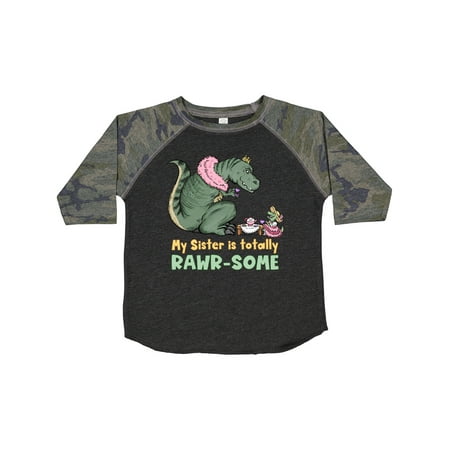 

Inktastic My Sister is Totally Rawr-Some Tea Rex Party Gift Toddler Boy or Toddler Girl T-Shirt