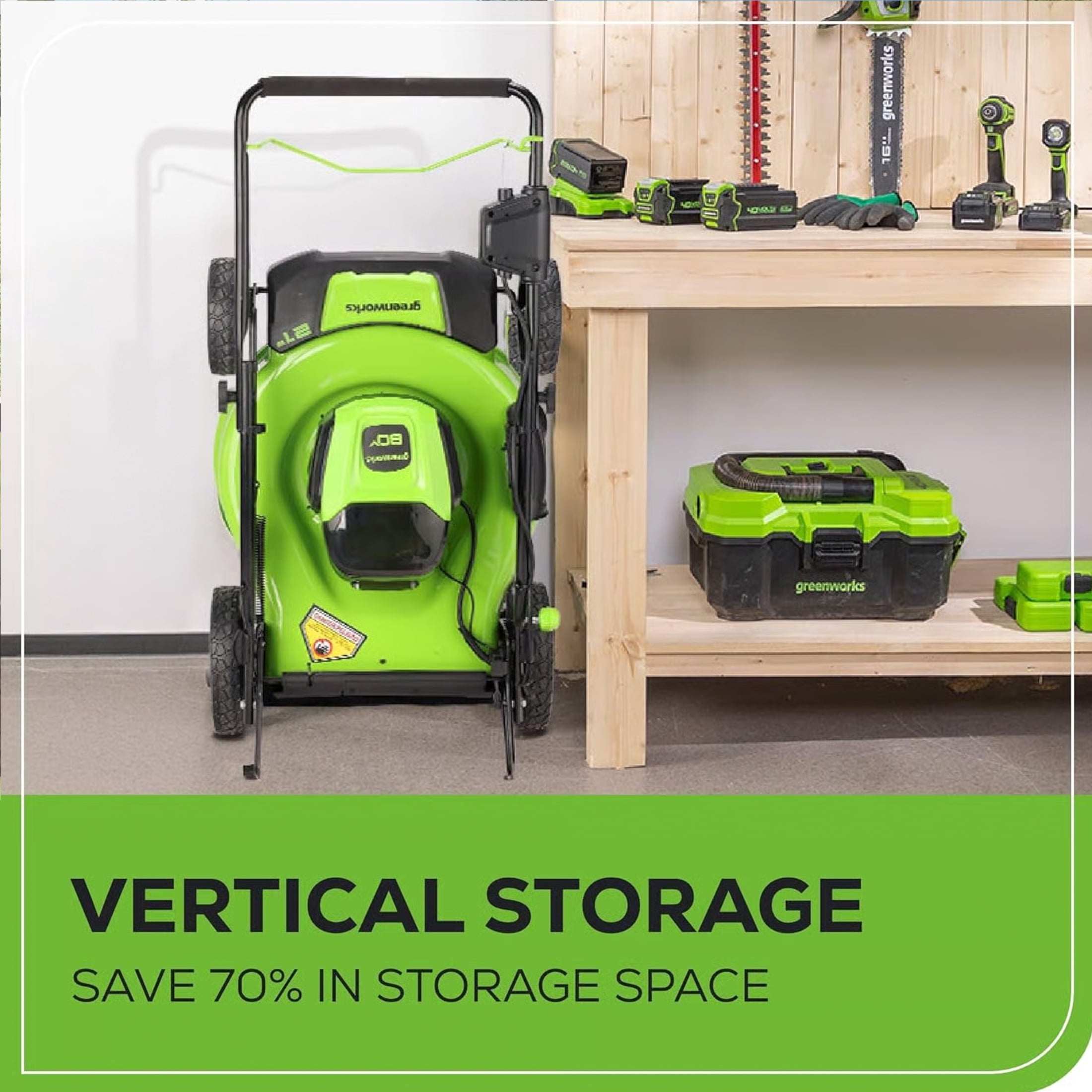 Greenworks 80V 21" Push Mower with (1) 4Ah Battery & Charger 2501202VT​