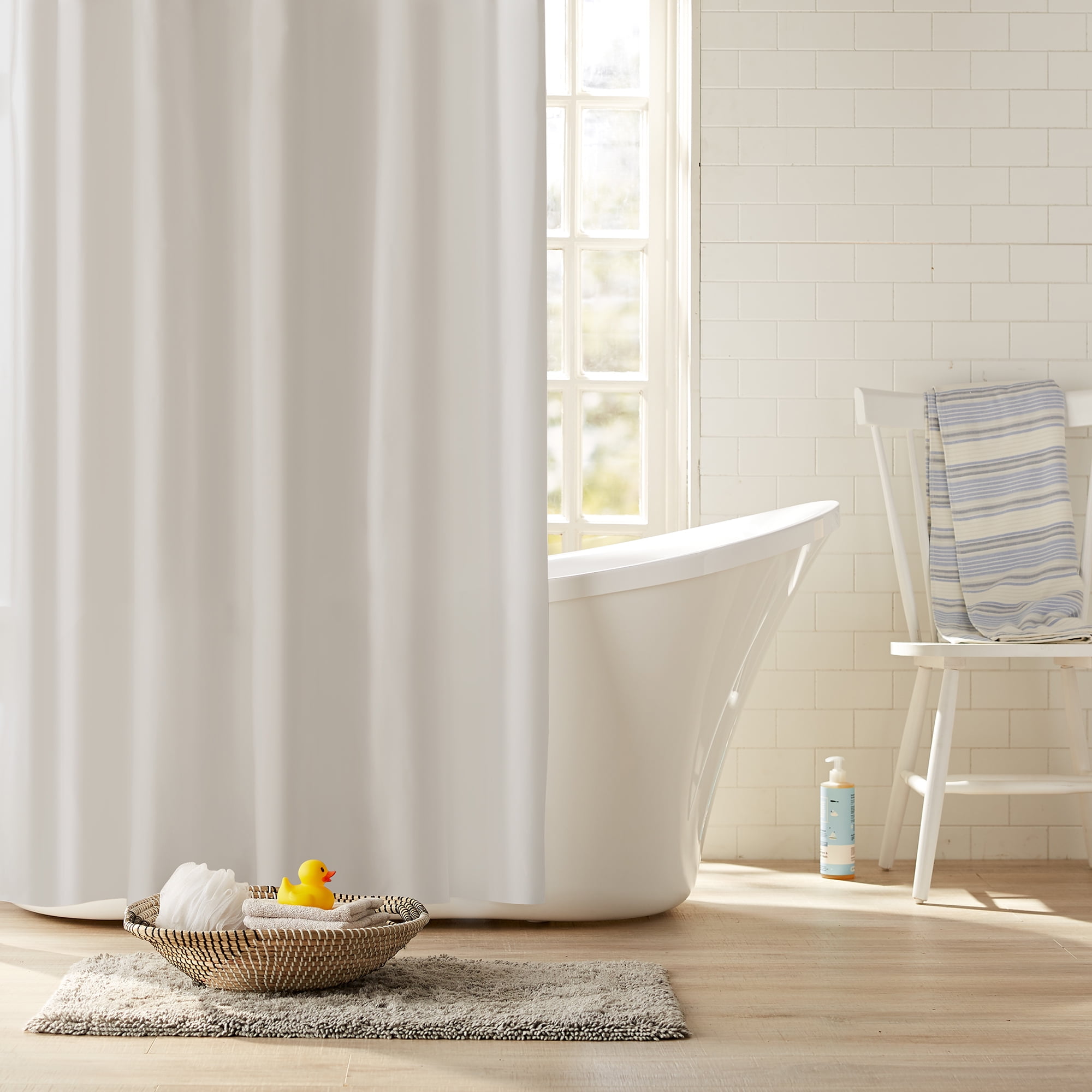 Details about   Circle Power Waterproof Bathroom Polyester Shower Curtain Liner Water Resistant 