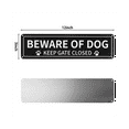 thumbnail image 3 of 1 Pack Beware of Dog Sign, 12X3 Inch Rust Free .040 Aluminum Metal Sign, Reflective, Fade , UV Protected, 3 of 5