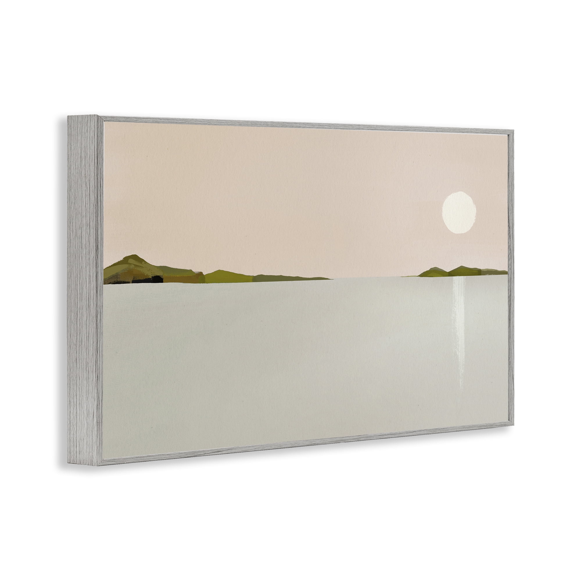 Stupell Industries Morning Has Spoken Landscape Painting Gray Framed Art Print Wall Art, 30 x 20