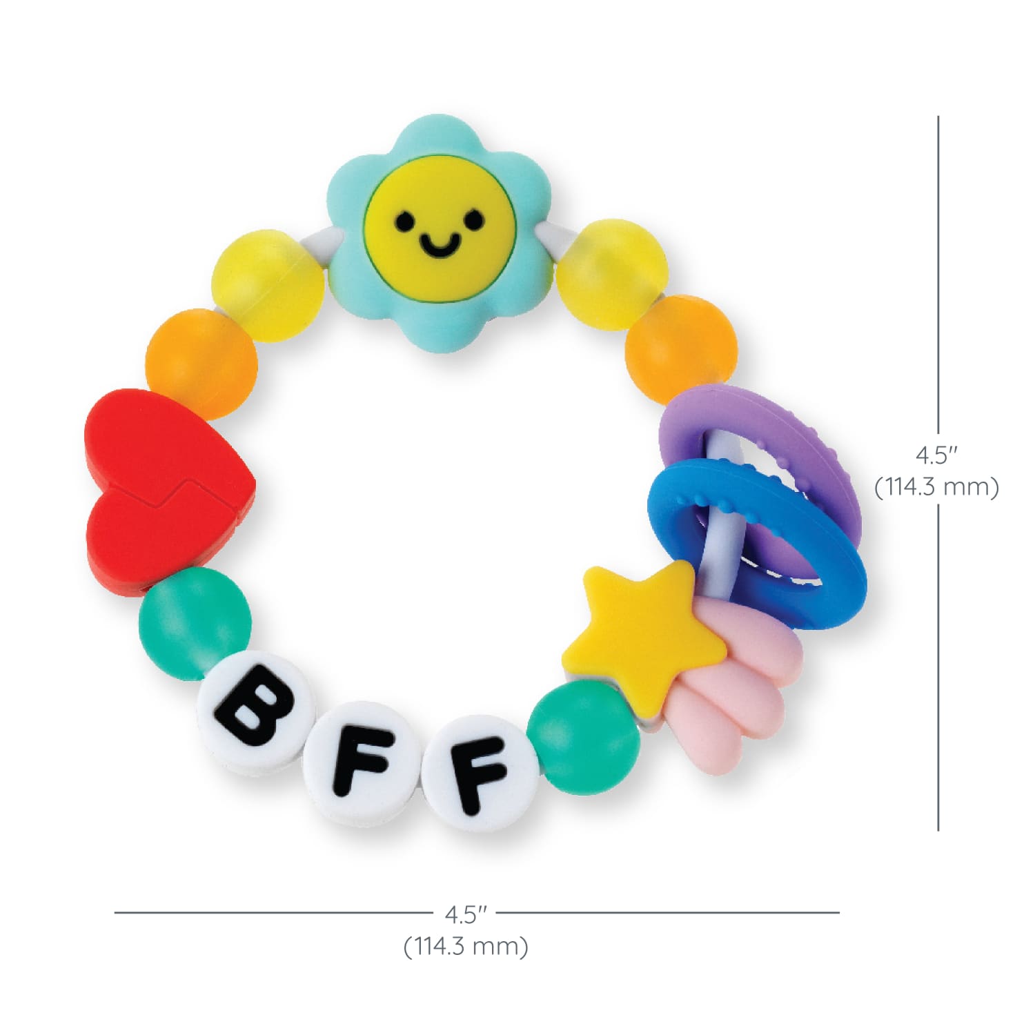 Infantino Friendship Baby Teething Toy, Silicone photo 6