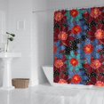 thumbnail image 2 of Pioneer Flower Floral Print Pattern Shower Curtain 72"x72" ,Bathroom Decorative Shower Curtains Set with 12 Hooks,Modern Waterproof Washable Shower Curtain, 2 of 6