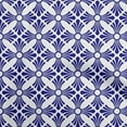 thumbnail image 1 of oneOone Cotton Silk Royal Blue Fabric Mosaic Sewing Material Print Fabric By The Yard 42 Inch Wide, 1 of 1