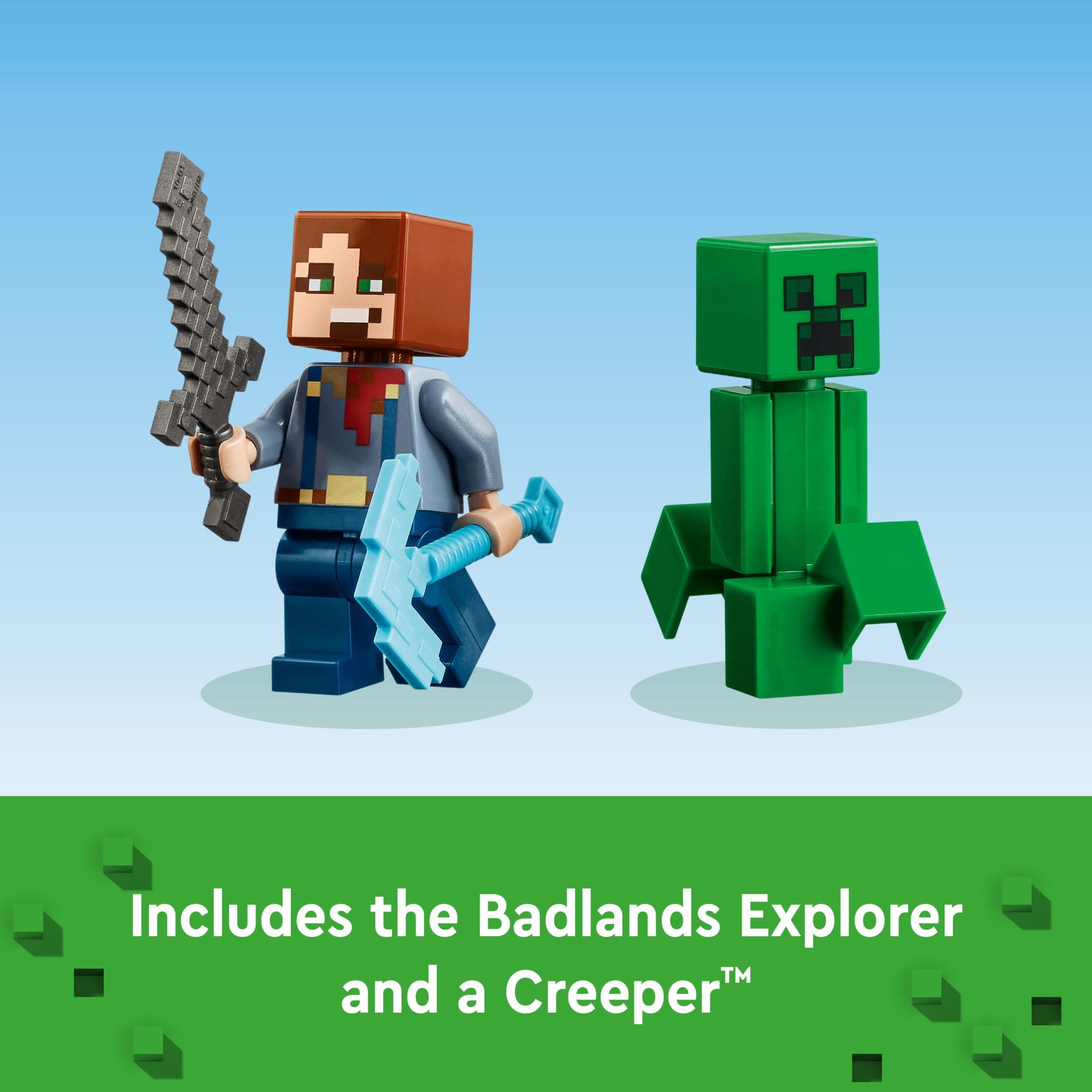 マインクラフト LEGO Minecraft The Badlands Mineshaft Video Game Toy, Mining