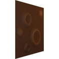 thumbnail image 2 of Ekena Millwork 11 7/8"W x 11 7/8"H Cole EnduraWall Decorative 3D Wall Panel, Universal Aged Metallic Rust (12-Pack for 11.76 Sq. Ft.), 2 of 5