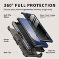 thumbnail image 3 of Funda de teléfono TONGATE para Samsung Galaxy Z Fold 6 azul con S Pen, 3 of 8