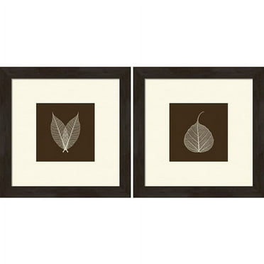 Pro Tour Memorabilia Leaves Framed Artwork, Set of 2