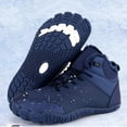 thumbnail image 4 of Oyedens Mens Womens Snow Boots Winter Barefoot Walking Shoes Warm Plush Wide Toe Box Short Ankle Booties, 4 of 6