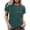 A-Dark Green154, variant on Women's Slogan Graphic Tee Crew Neck Minimalist Quote Print T Shirt Soft Casual Daily Hangout Top