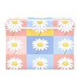 thumbnail image 7 of Yayeee Collapsible Cube Storage Bin with Lid Fabric Closet Decorative Basket with Handles, Light Blue Daisy, 7 of 7
