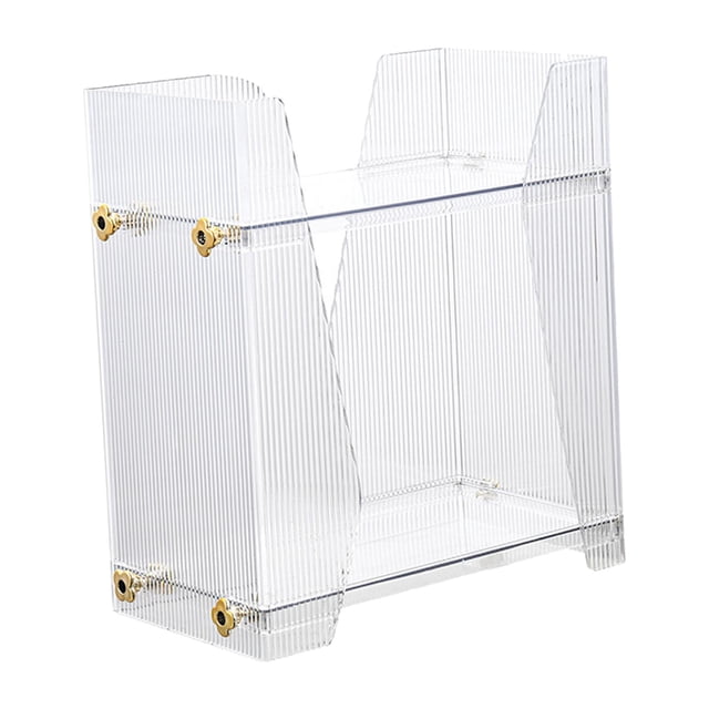 Organizador De Baño Encimera De 2 Niveles Para Encimera De Cocina Tocador De Baño Transparente Sunnimix Bandeja de almacenamiento