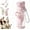 Pink, variant on 23.3oz 2-in-1 Water Bottle with Built-In Foldable Fan, Portable Dual-Drinking Cooling Water Bottle with Fan 3 Speeds USB with Straw for Summer Travel Hiking Beach Outdoors(Green)