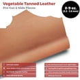 thumbnail image 2 of ELW Genuine Leather Vegetable Tanned 8-9 oz. 3.2-3.6mm Size 8"x12" in Tobacco Full Grain Veg Tan Leather AB Grade Cowhide, Heavy Weight, Tooling, Carving, DIY, Holster, Stamping, 2 of 9