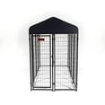 thumbnail image 1 of Lucky Dog ® STAY Series™ 4ft x 8ft Villa Kennel, Steel Grey, 1 of 9