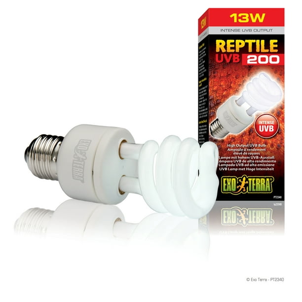 Exo Terra Uvb 200 Intense Compact Fluorescent Lamp 13 Watt Walmart Com Walmart Com