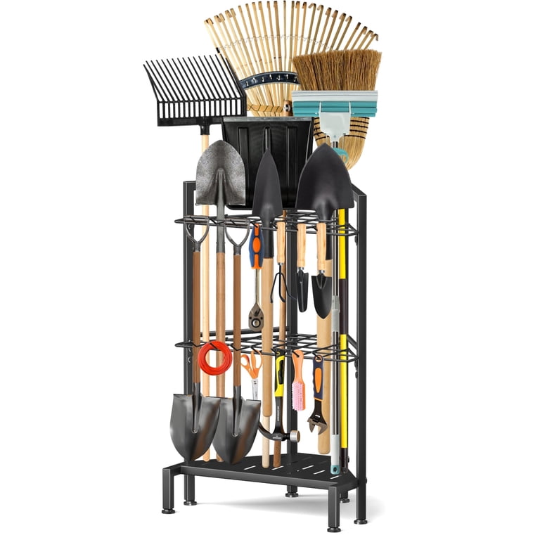 UNTIMATY Metal Garden Tool Organizer Rack for 34+ Tools photo 1