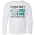 thumbnail image 3 of Inktastic Please Dont Feed Me I Have a Food Allergy with Elephant and Ribbon Long Sleeve Youth T-Shirt, 3 of 5