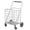 Silver, variant on 40.6 x 21.7 x 24.4 in. Gray Collapsible Shopping Cart