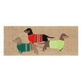 thumbnail image 3 of Liora Manne Frontporch Holiday Hounds Indoor Outdoor Area Rug Neutral, 3 of 4