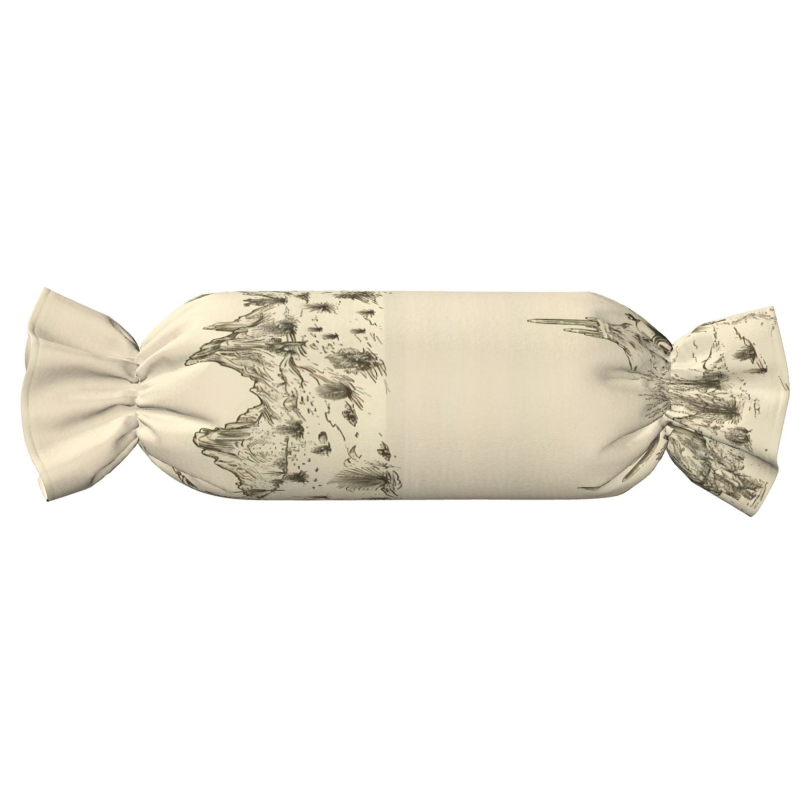 Candy Throw Pillow Travel Cervical Pillow Cylindrical Neck Body Cushion With Insert For Bed Couch Home Decor 9.8x24.4in Desert Landscape Mountains Cacti Cowboy (1)