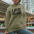 thumbnail image 2 of I Just Want to Be a Stay at Home Dog Mom Quote, Groovy Retro Wavy Text Merch Gift, Sand Hooded Sweatshirt or Hoodie, Medium, 2 of 5