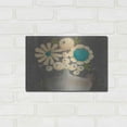 thumbnail image 3 of Luxe Metal Art 'Crackled Bouquet I' by Sue Jachimiec, Metal Wall Art, 16"x12", 3 of 7