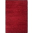 thumbnail image 3 of SAFAVIEH Charlotte Solid Plush Shag Area Rug, Red, 5'1" x 7'6", 3 of 6