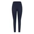 thumbnail image 6 of Yoga Pants For Women Casual Sweatpants High Waist Workout Sport Trousers Athletic Leggings Cozy Leggings For Women Dress Pants Sports Lounge Pants Comfy Tights Navy, 6 of 9