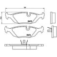 thumbnail image 4 of Brembo Brake Pad P06009 FMSI Number D279-7182; Low-Metallic; Set Of 4, 4 of 4
