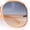 Peach Frame - Black Peach Lens, variant on SA106 Womens Extra Oversized Round Exposed Lens Butterfly Sunglasses / Black Frame - Gradient Black Lens